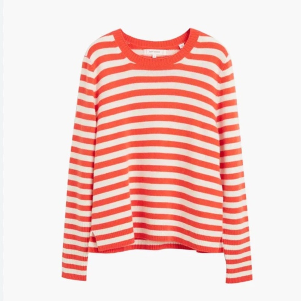 NWT Chinti & Parker Striped Wool & Cashmere-Blend Sweater SIZE M